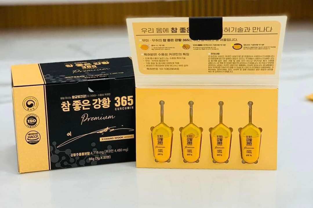 Tinh chất nghệ nano curcumin 365 premium hộp 32 tép