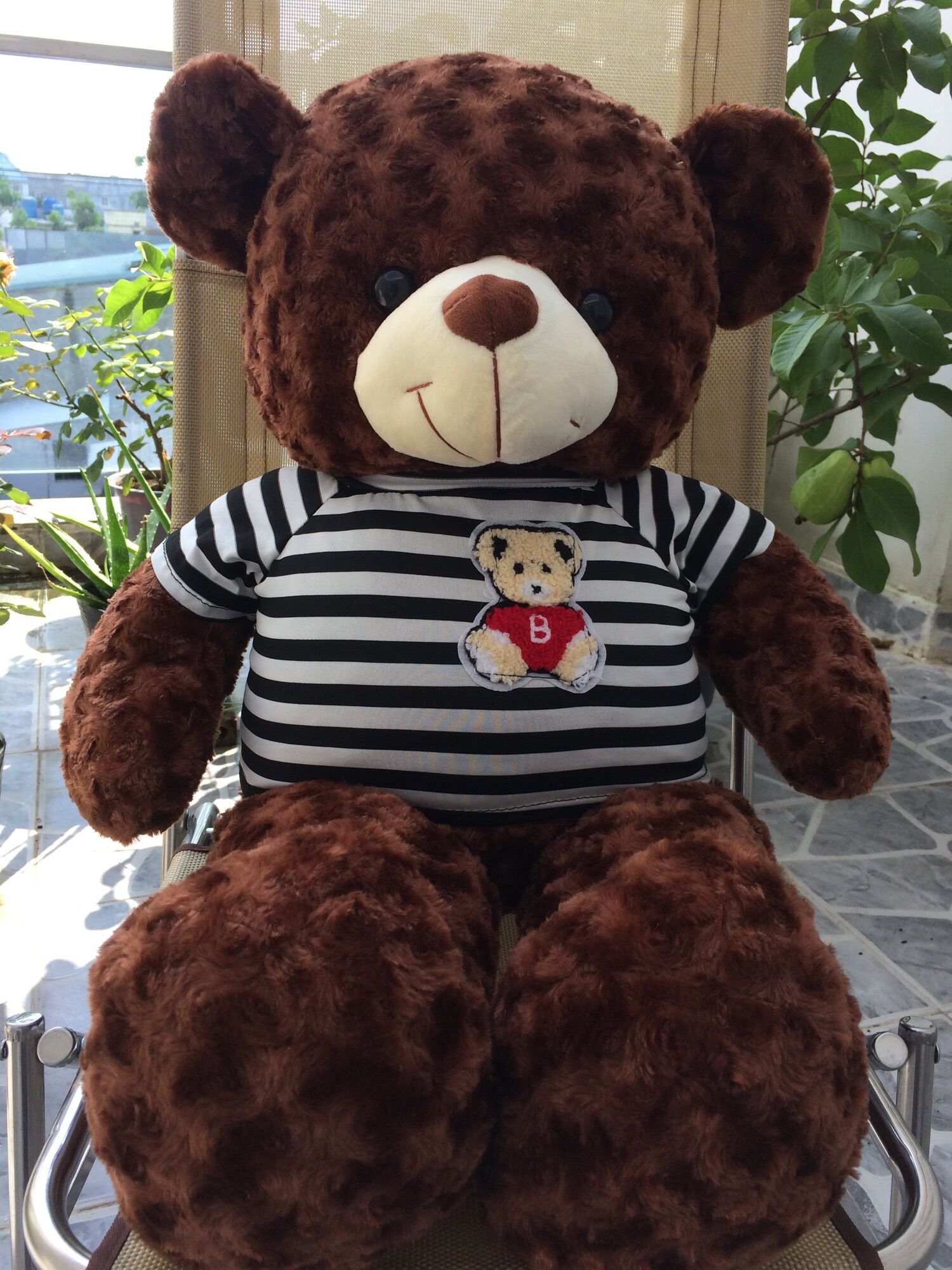 [HCM]Gấu bông Teddy Cao Cấp khổ vải 1m màu Sôcola chất Iiệu bên trong gấu 100% gòn không độn mút vải