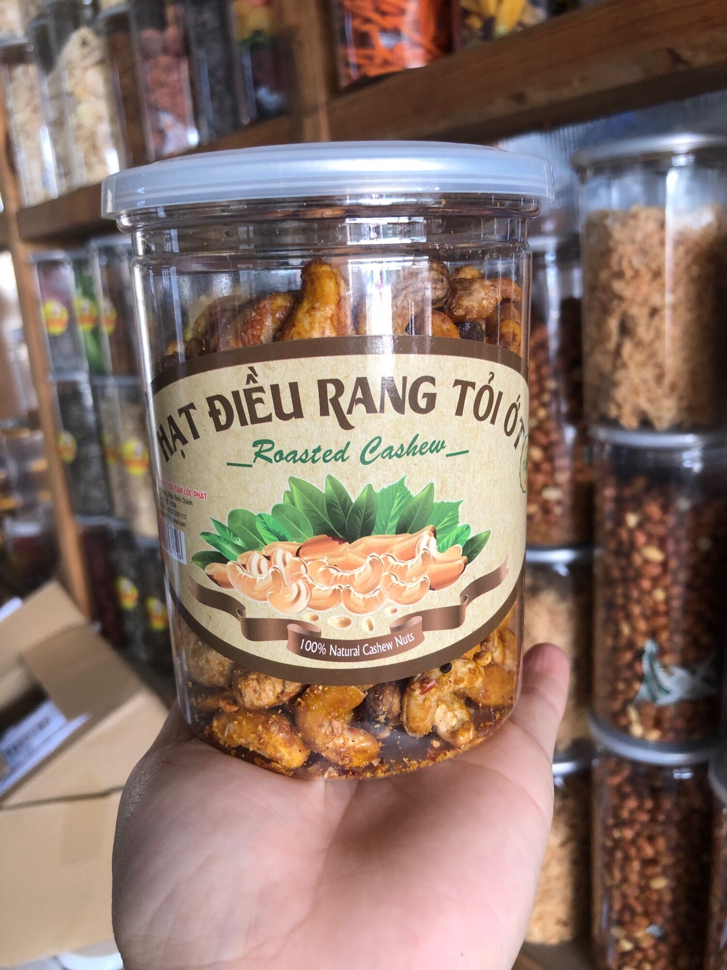 Điều rang tỏi ớt hũ pet 250gr