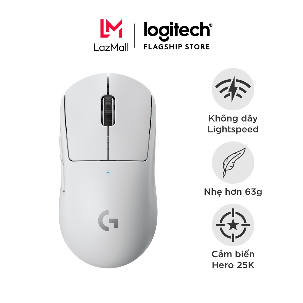 Chuột game không dây Logitech G Pro X Superlight - Siêu nhẹ cảm biến Hero 25k 25.6k DPI Lightspeed 5
