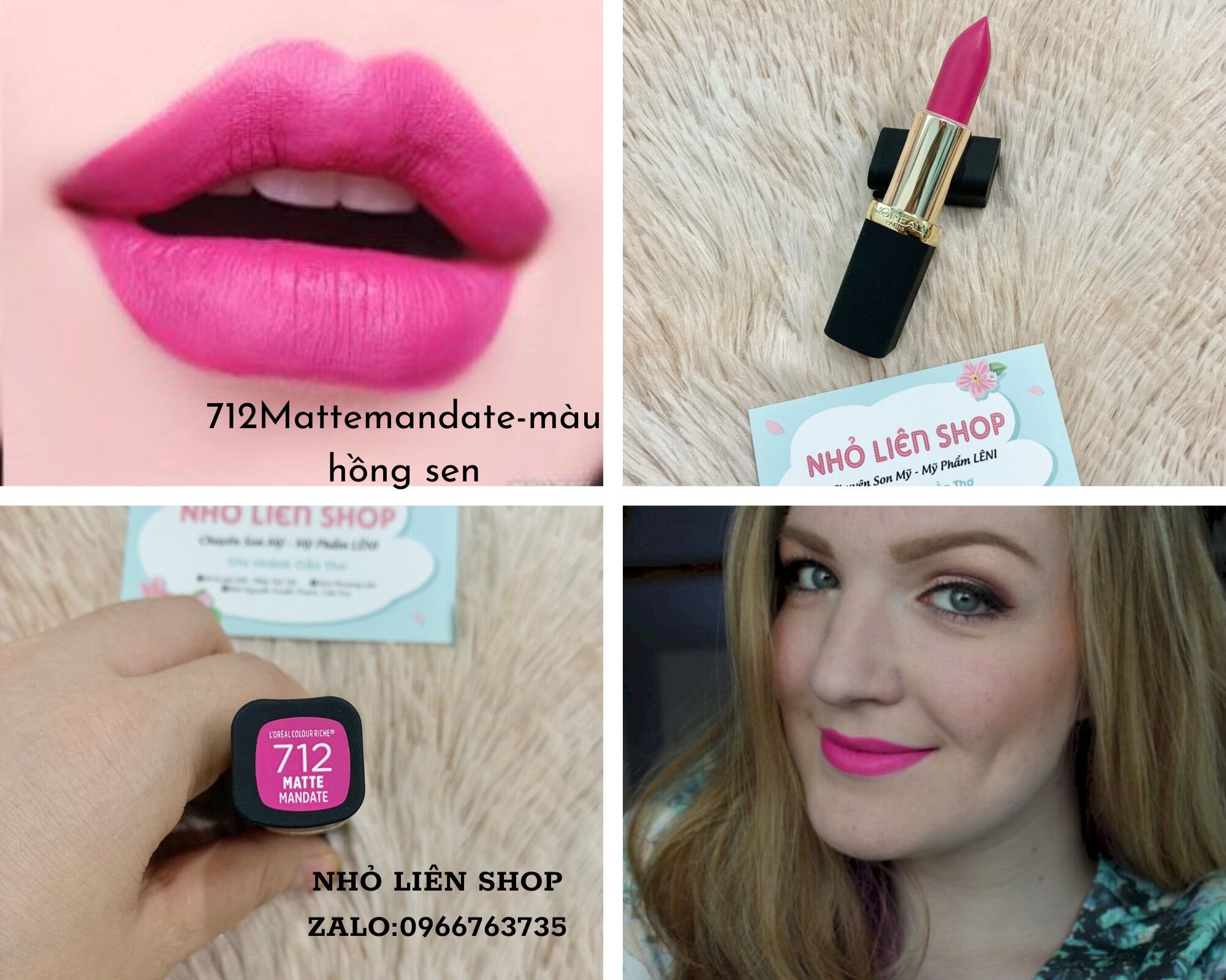 SON THỎI ĐEN LOREAL COLOR RICH MATTE LÍP CLOUR