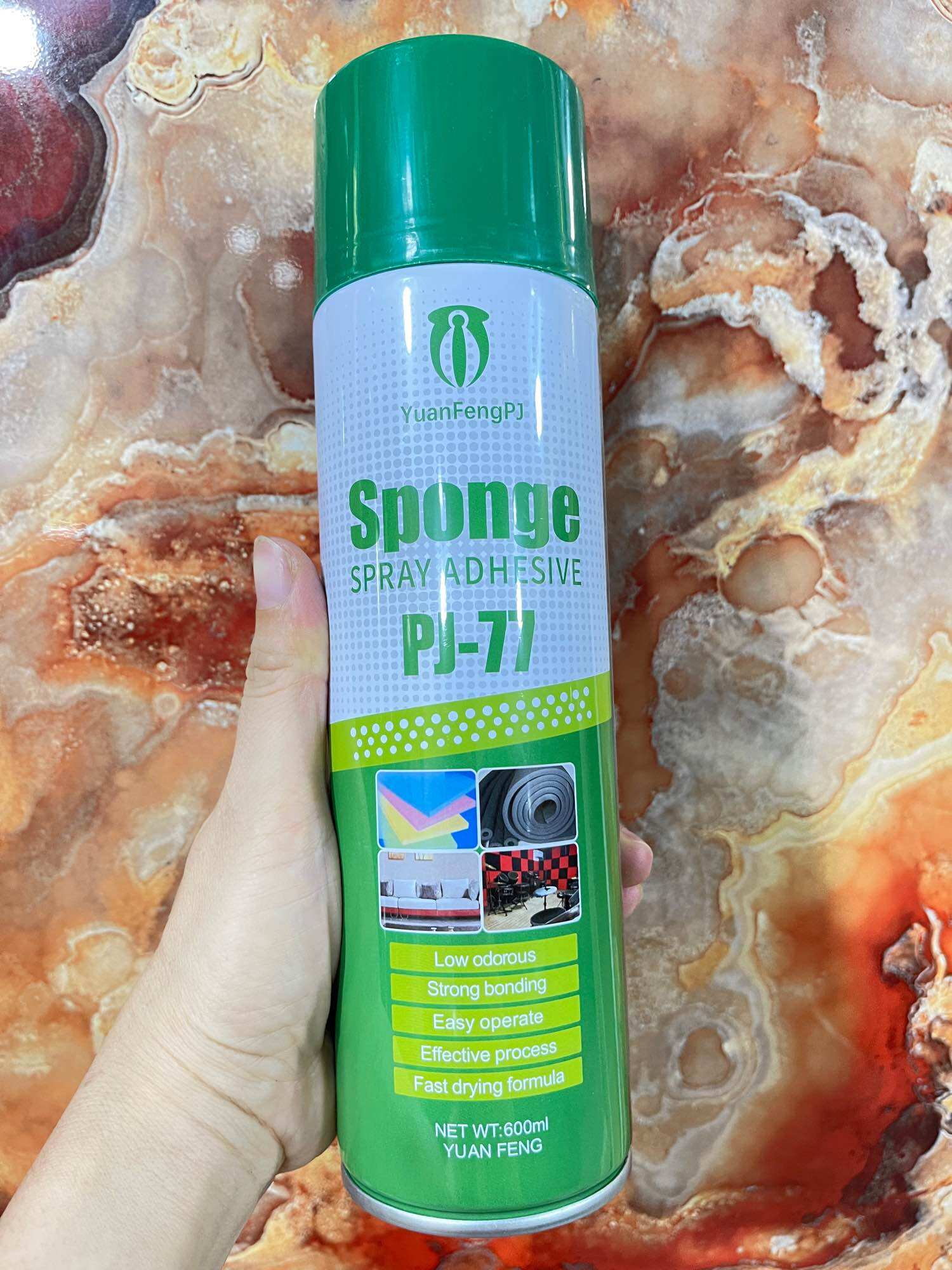 keo xịt đa năng dán xốp pj77