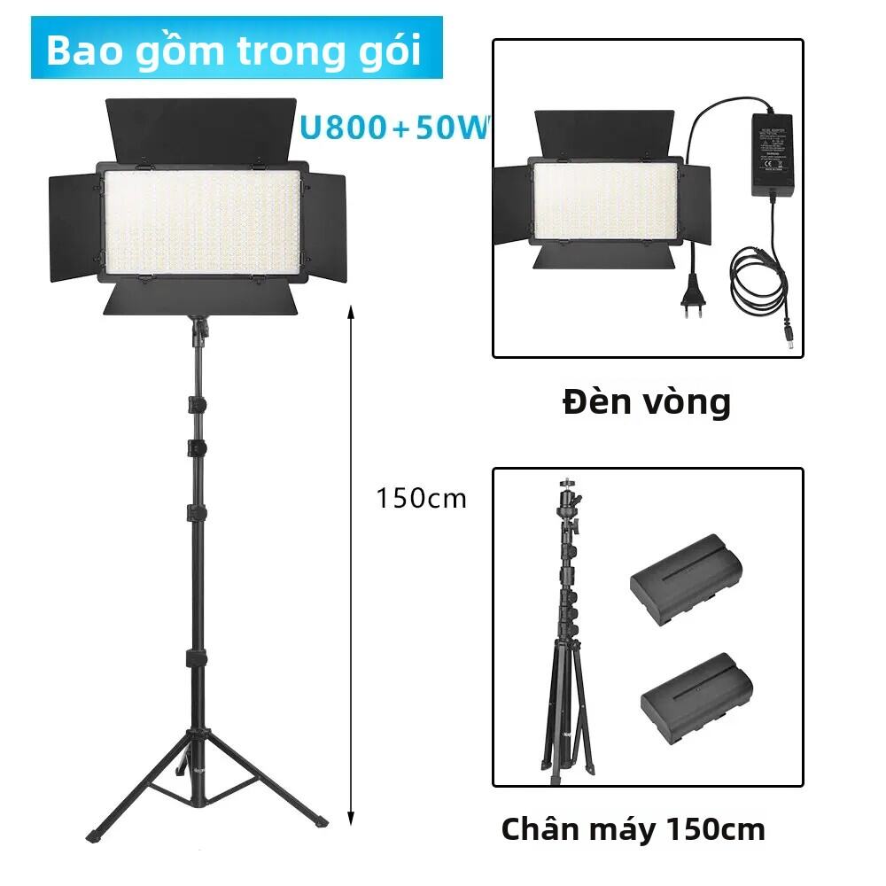Đèn Studio LED Nagnahz U800 U600 Bi-Color 3200K-5600K Đèn Quay Video Di Động Cho TikTok YouTube Game