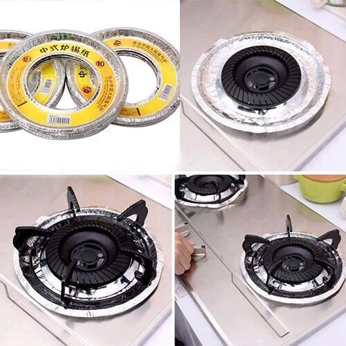 Set 10 miếng bạc lót bếp ga chống dầu mỡ nhà bếp