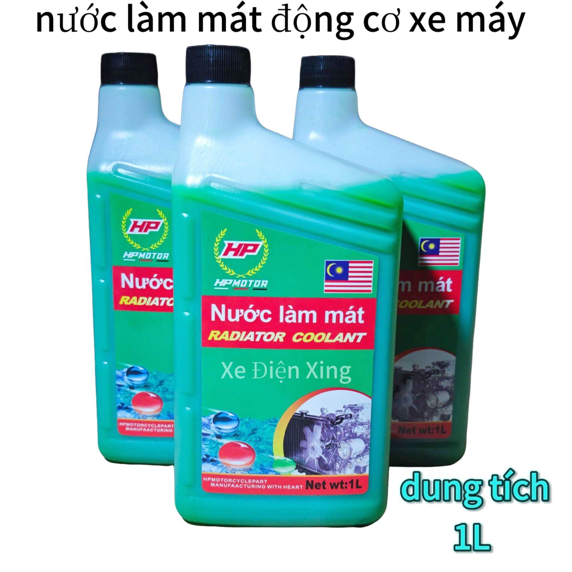 Nước Làm Mát Két Nước Xe Máy 1L HP – Radiator Coolant Chống Nóng Máy Cho Honda Yamaha Suzuki,Phụ Tùng Phụ Kiện Xe