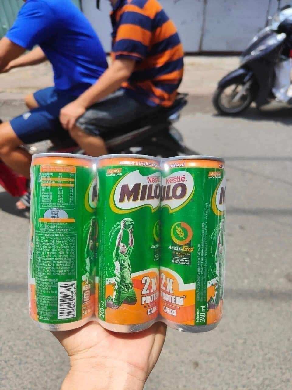 sữa milo lon (1 thùng 24 lon ×240ml)