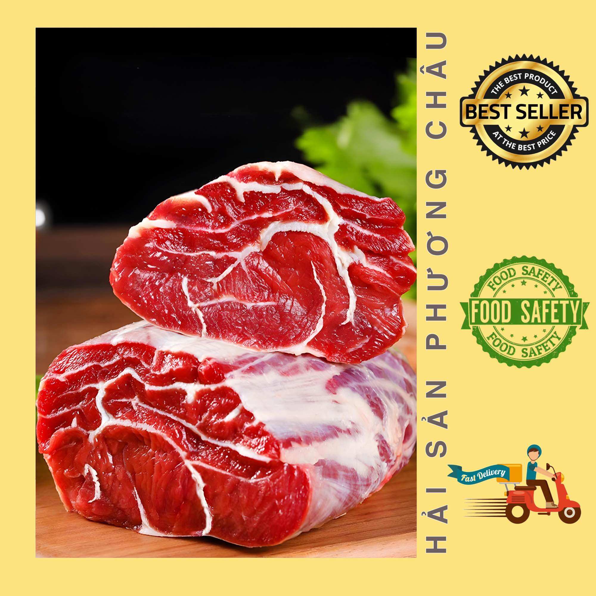 Bắp bò hoa Mỹ cắt lát nhúng lẩu nướng 500g