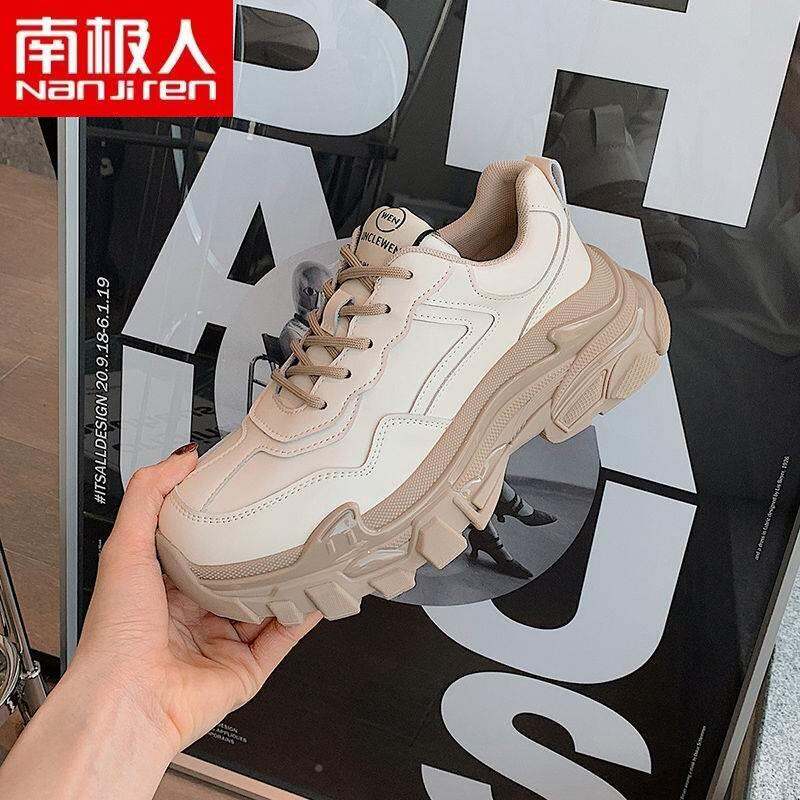 Giày Chunky Sneaker Nanjnie Phụ Nữ Nam Cực Foi Giày Thể Thao Hồng Kông Thường Ngày Đế Dày Phối Cho Nữ Mẫu Mới 2022 Insr Sành Điệu