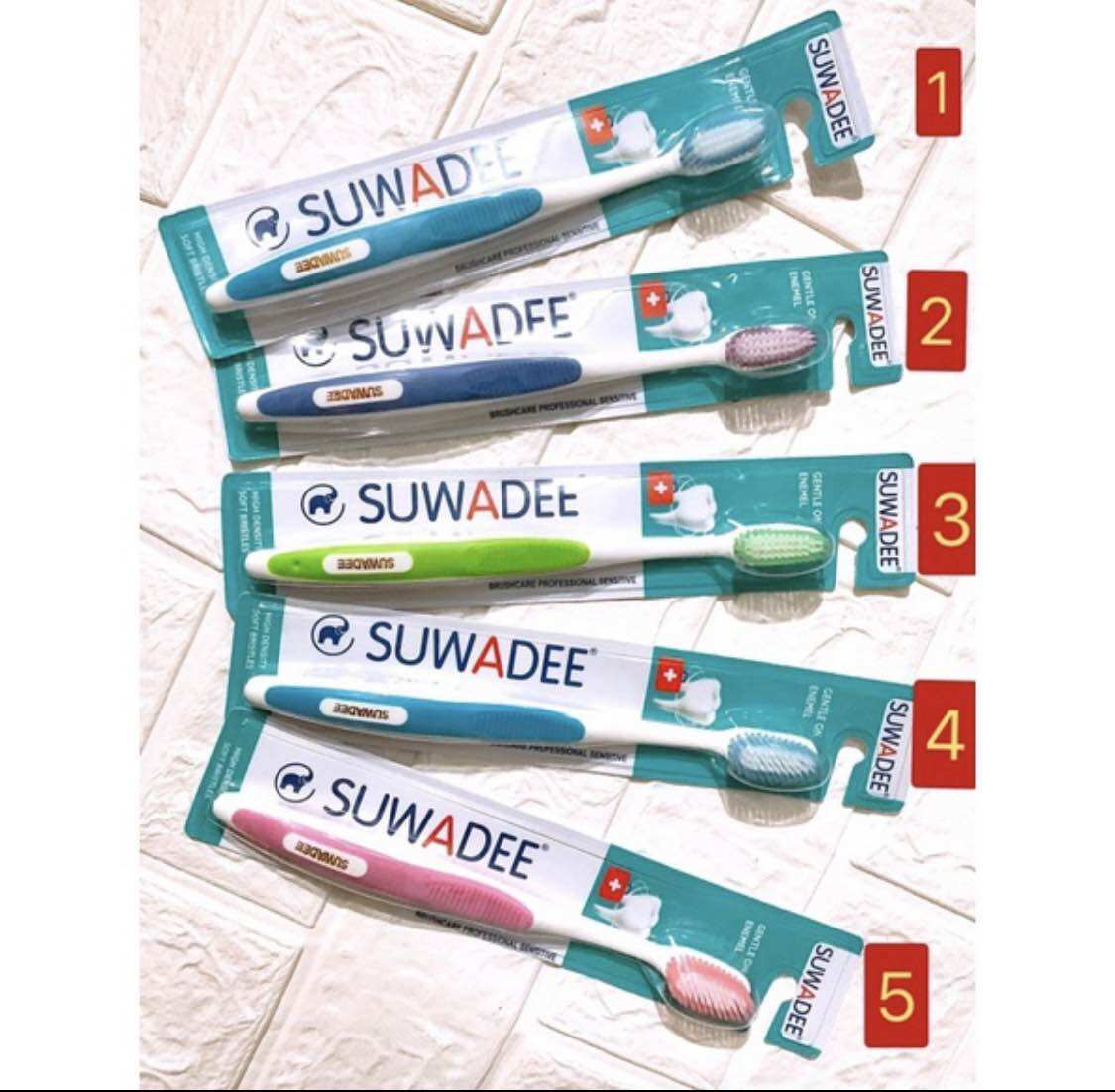 COMBO 10 BÀN CHẢI ĐÁNH RĂNG SUWADEE. HÀNG THÁI LAN CAO CẤP