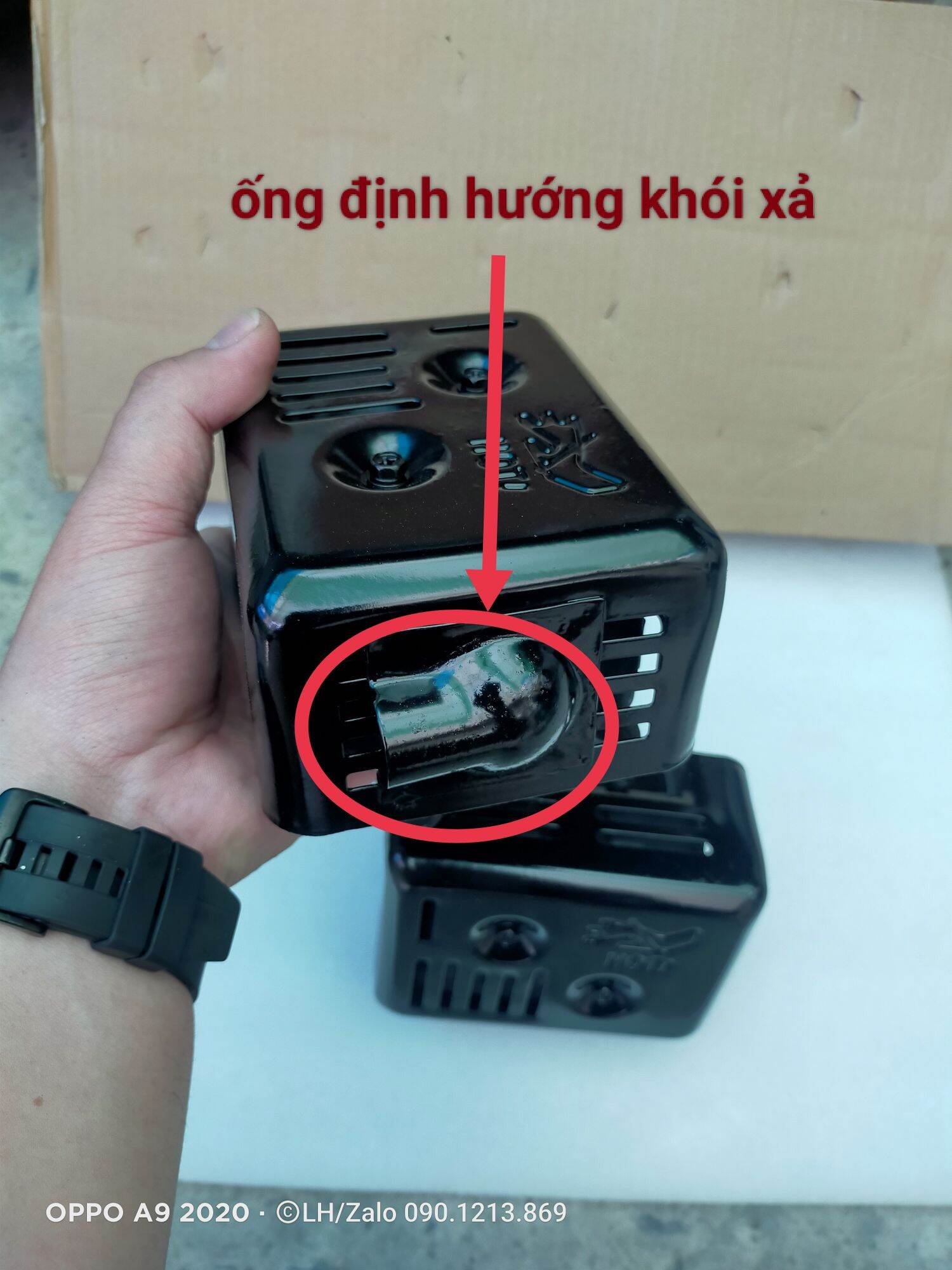 bô lửa bô xả động cơ xăng honda gx160 gx200 5.5hp 6.5hp, bô khói xả cho máy nổ xăng 168f 170f 5.5ngựa 6.5ngựa, bô lửa chất lượng cao có cổ bô hướng khói cho động cơ nổ chạy xăng