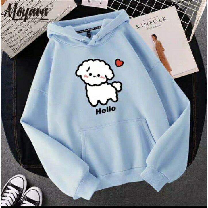 FREESHIP áo hoodie nỉ cún lông xù