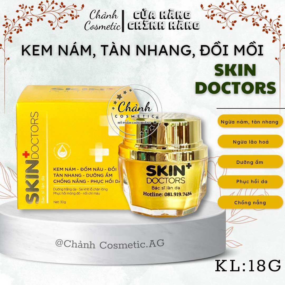 Kem Phục Hồi Da Skin Doctors Ngừa Nám, Tàn Nhang, Đồi Mồi, Đốm Nâu, Dưỡng Ẩm, Chống Nắng 18g