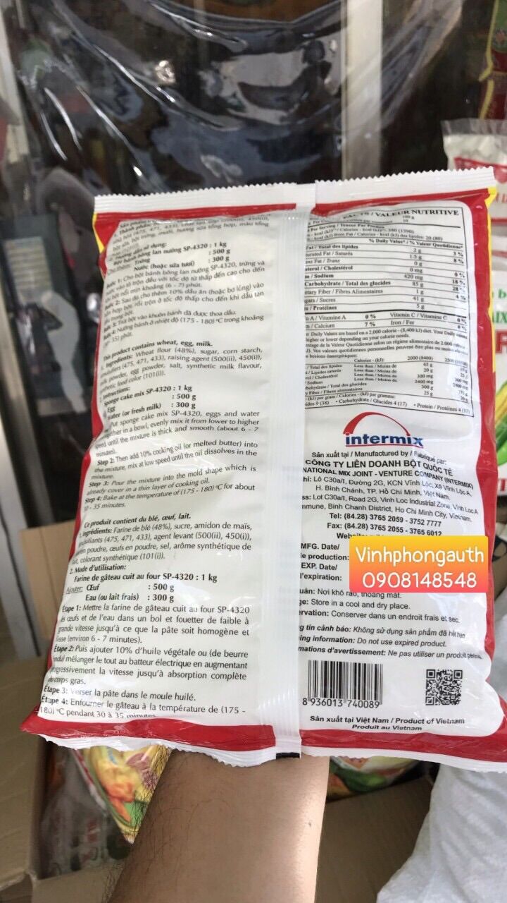 Bột bánh bông lan  Mikko 1kg