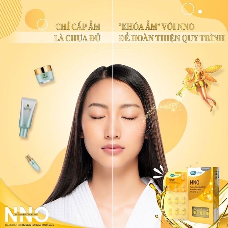 Viên dầu dưỡng da vitamin e NNO mẫu Mới
