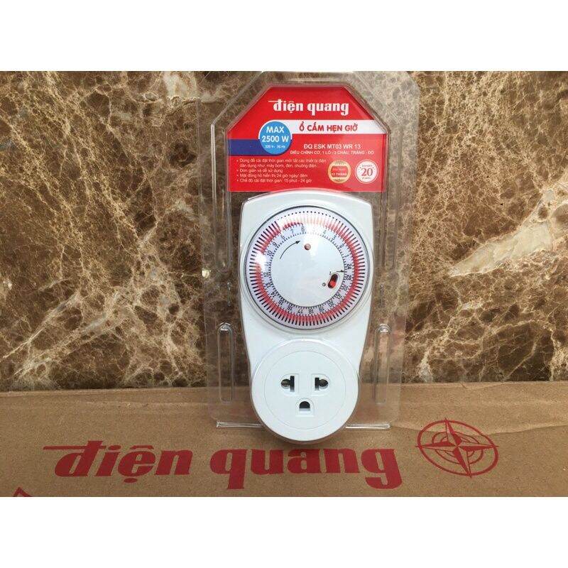 Ổ cắm hẹn giờ cơ Điện Quang thông minh