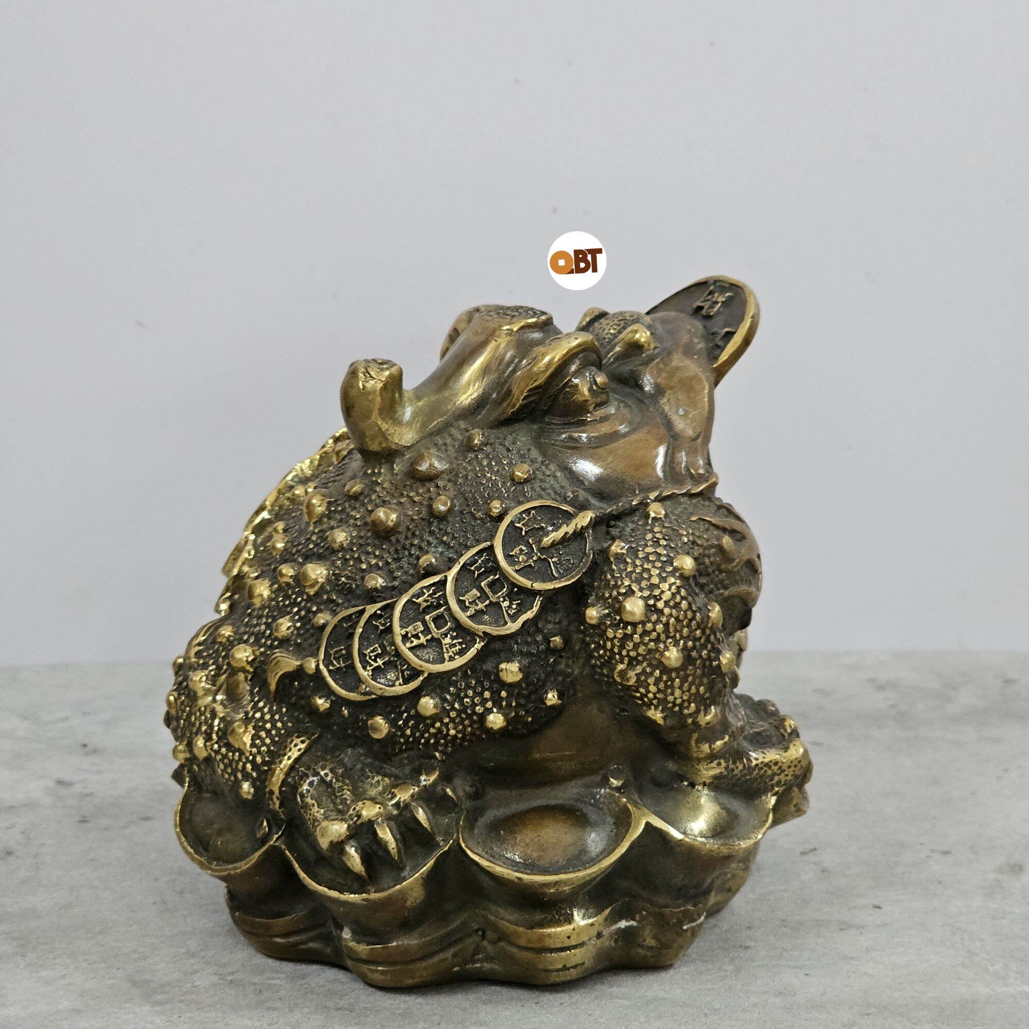 Thiềm thừ ( cóc 3 chân ) bằng đồng