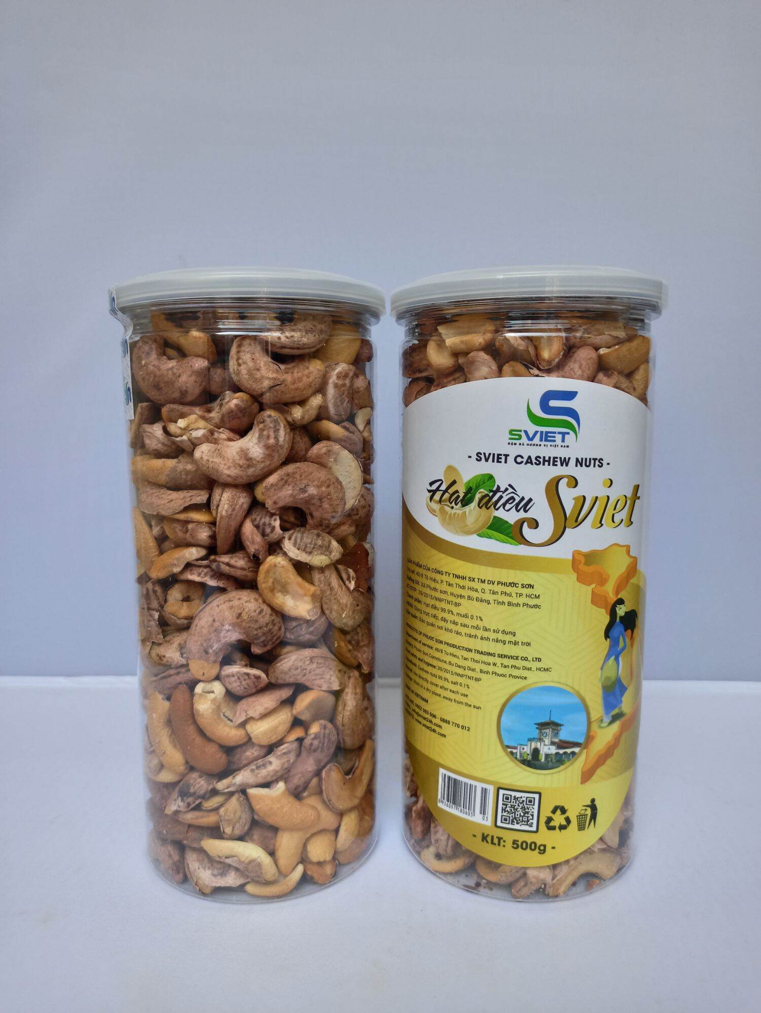 500g hạt điều rang muối bình phước loại bể còn vỏ - hàng vụ mới 2022