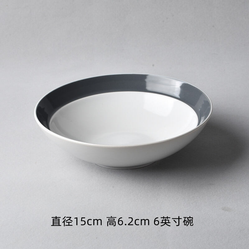 Bát gốm sứ sáng tạo cổ điển bát ăn cơm bát ăn cơm bát pha mỳ gia dụng bát canh bát salad bộ đồ ăn đĩa ăn kiểu nhật