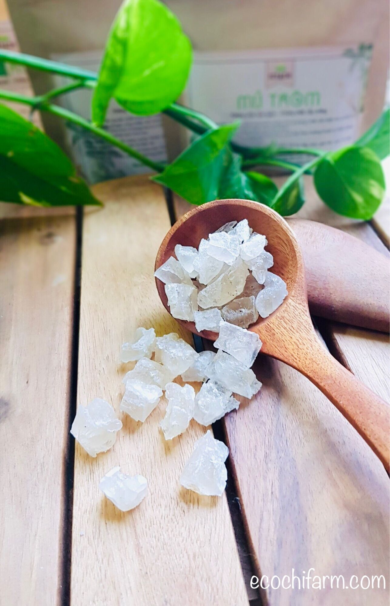 Combo 3 túi mủ trôm sạch nguyên chất Ecochi (350g x 3)
