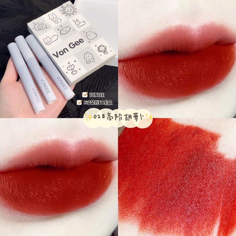 SET 5 CÂY SON KEM LÌ VONGEE HOẠT HÌNH