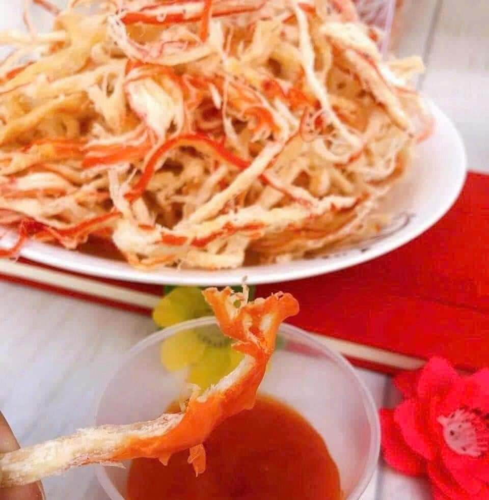 Combo 2 hũ - Mực xé sợi hấp nước dừa và mực ép tẩm gia vị - Mỗi hũ 200g