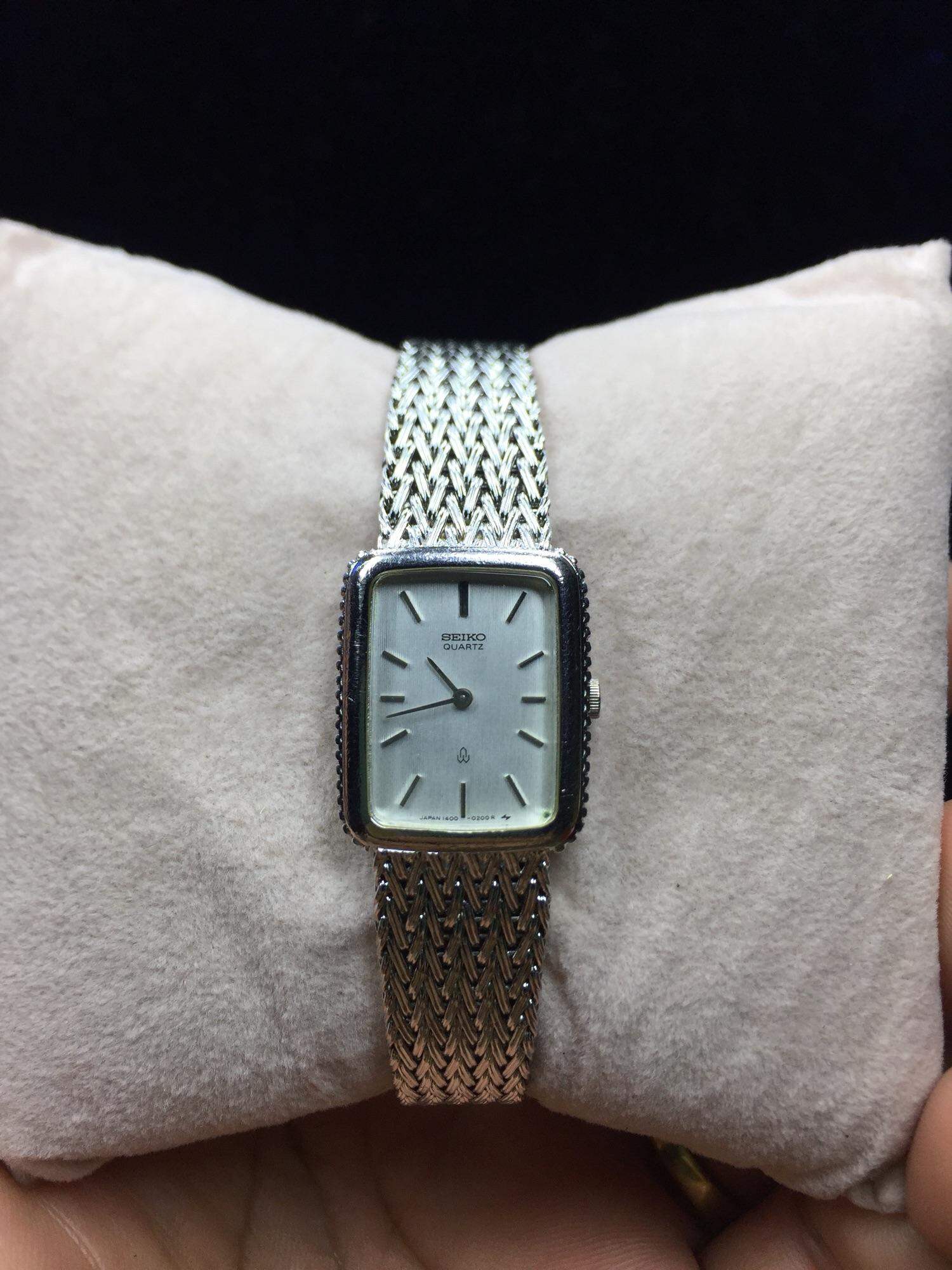 🤹🏻‍♀️Đồng hồ Si Nữ dây lụa hiệu SeiKo Nhật🎌💐