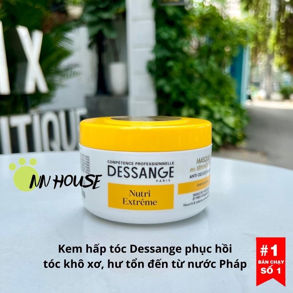 Kem ủ tóc phục hồi tóc hư tổn Dessange 250ml kem hấp tóc vitamin b5 dưỡng tóc mềm mượt, giảm rụng tóc hair mask hấp tóc, ủ xả tóc giúp tóc suôn mượt, óng ả, mềm - NN House