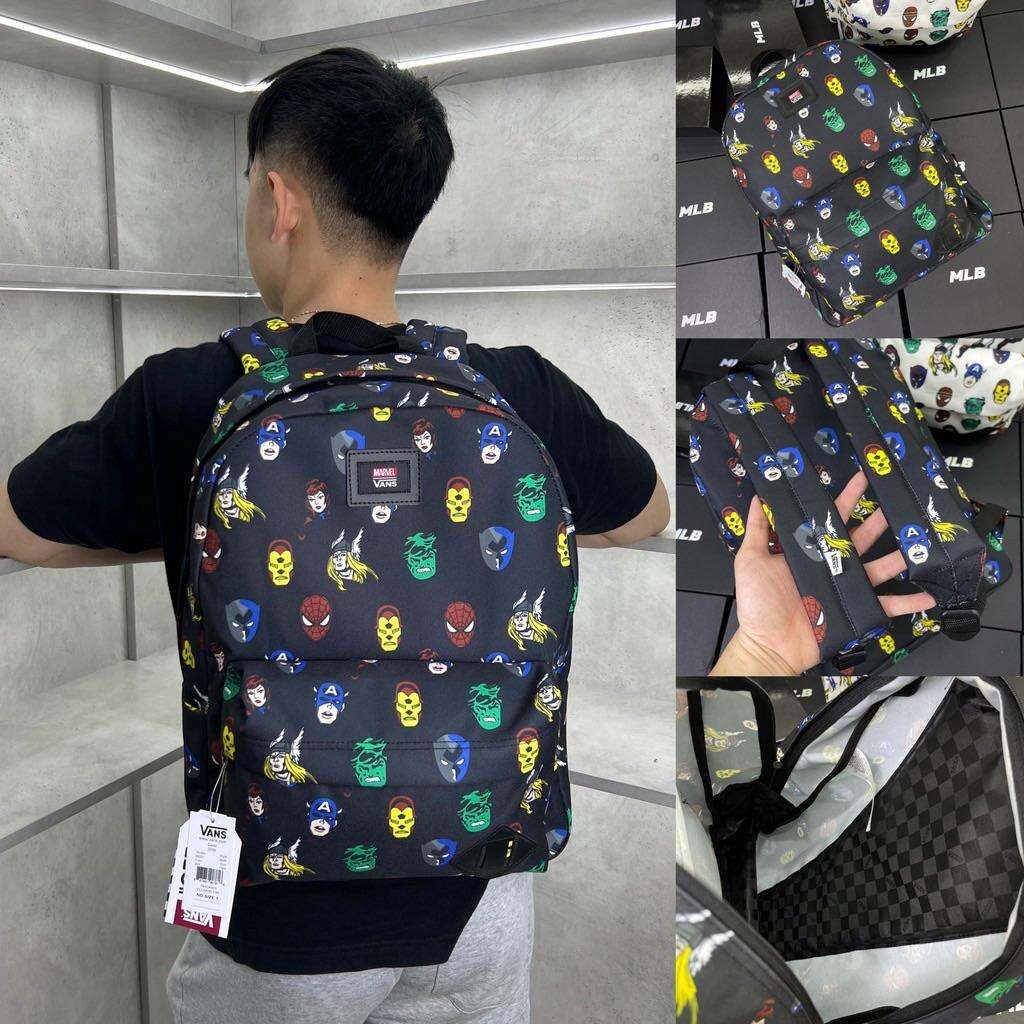 BALO VANS MARVEL BLACK ( Hình thật-chuẩn hãng)