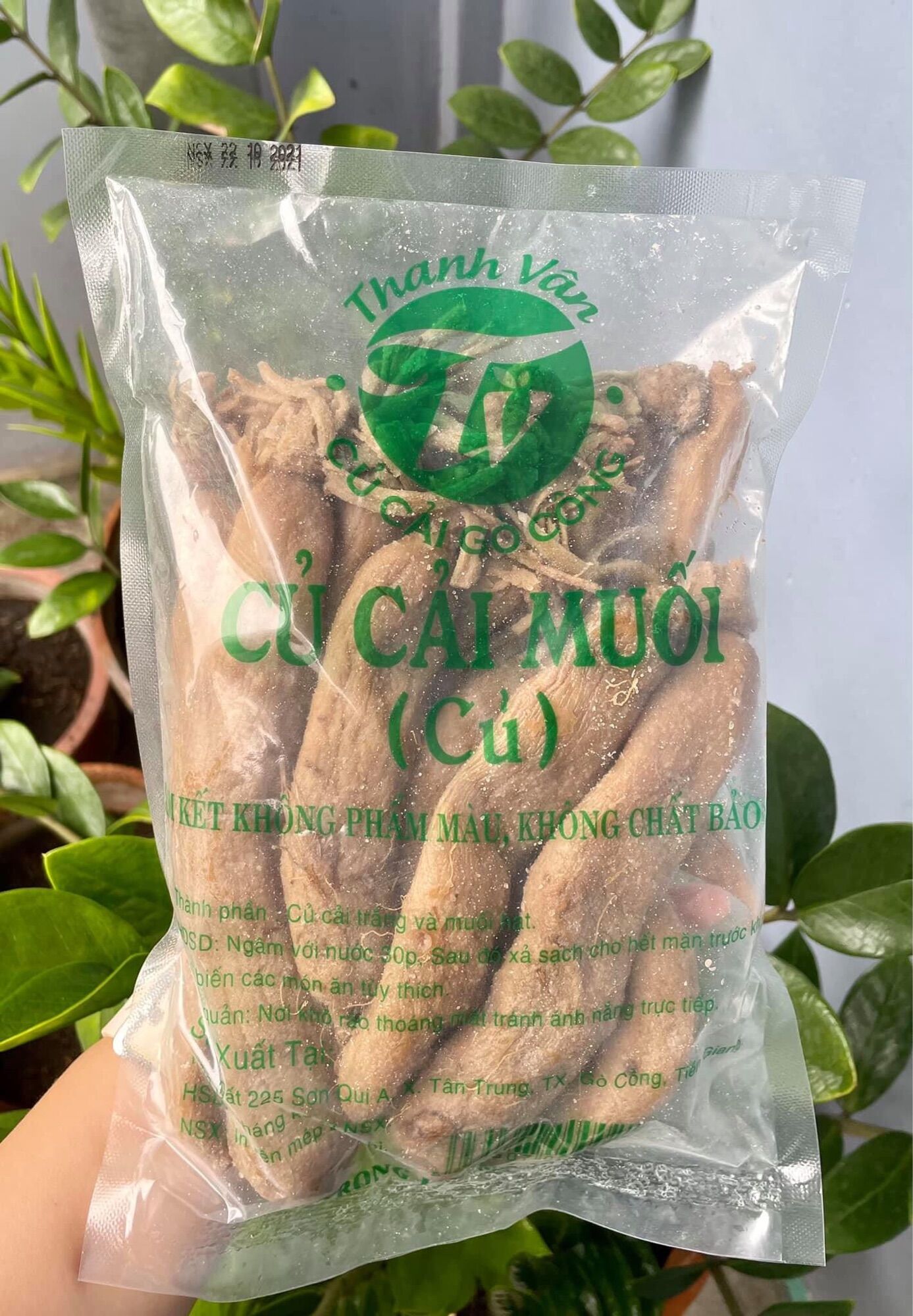 Củ cải muối (xá bấu) nguyên củ Gò Công - 1kg