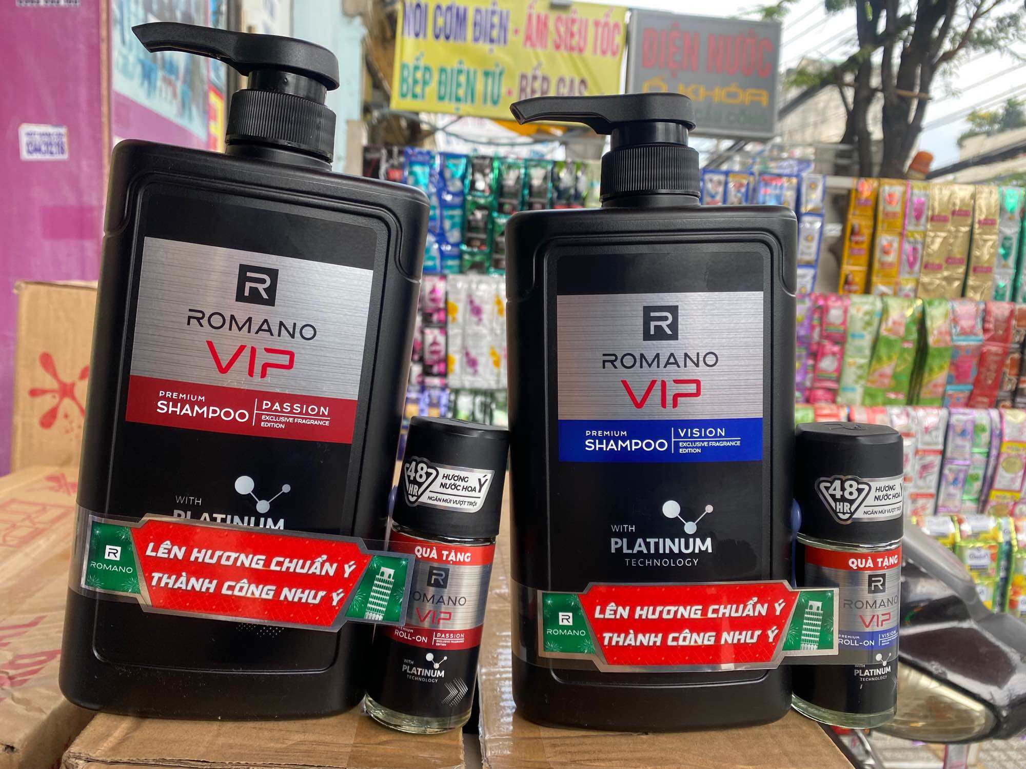 Dầu gội romano vip 650g tặng lăn romano vip 40ml