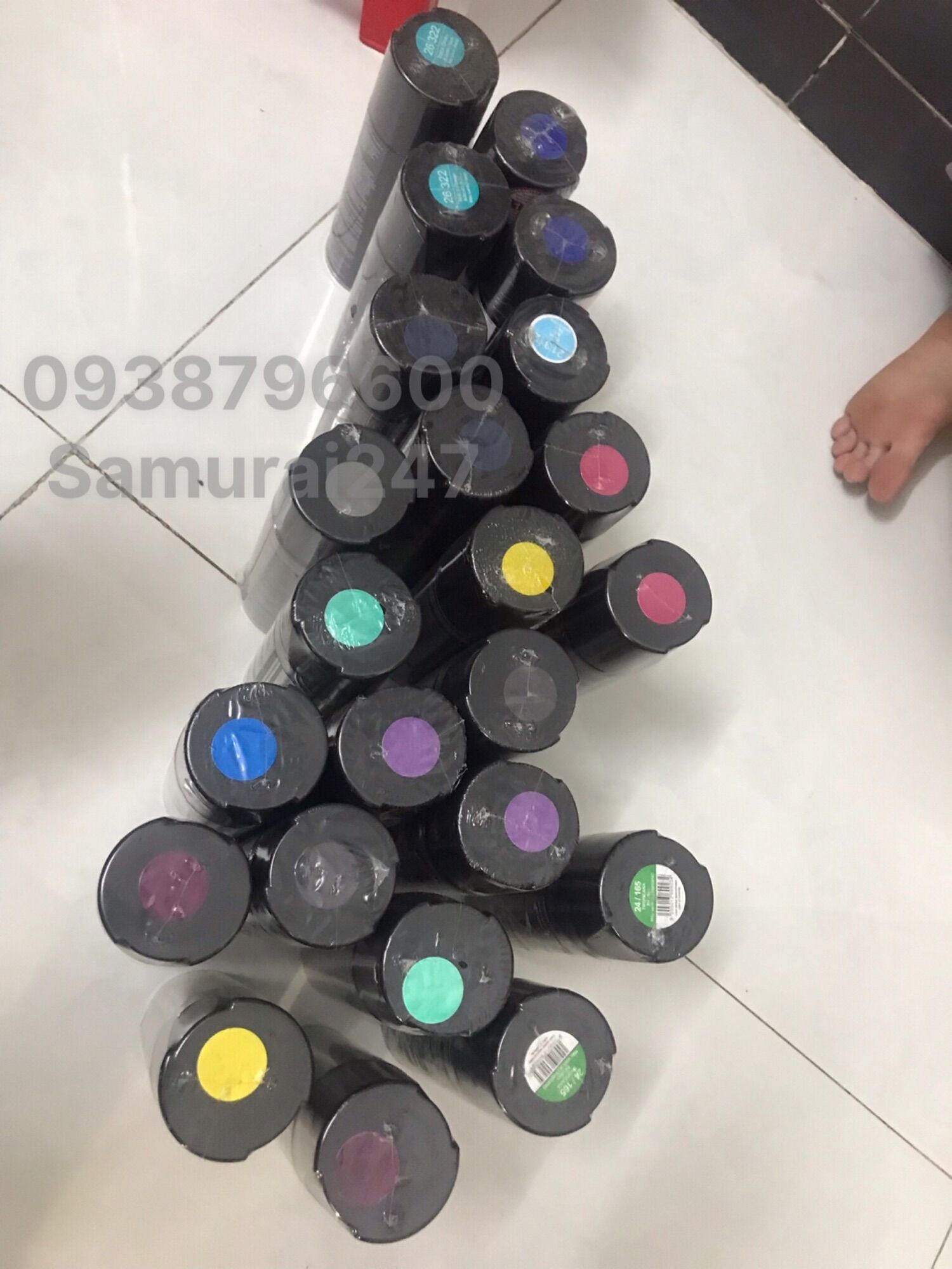 Sơn Samurai Uch611 lót nền Tím nho xe Dream