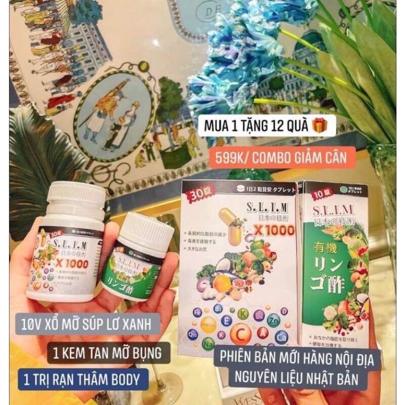 Giảm Cân Slim&Fit X1000 tặng kèm xổ mỡ chính hãng