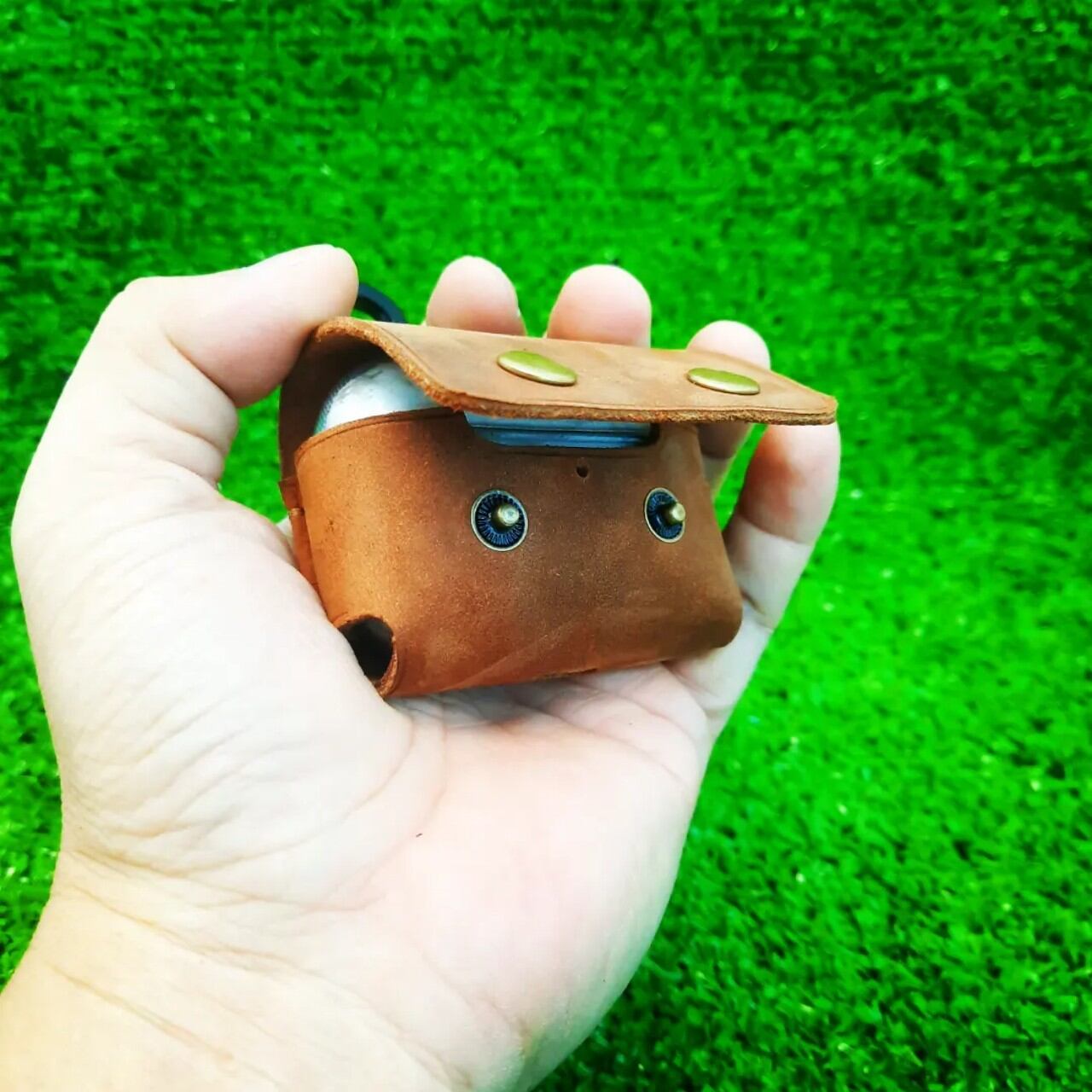 BAO DA MARSHALL MOTIF A.N.C TỐI GIẢN (DA THẬT) HANDMADE