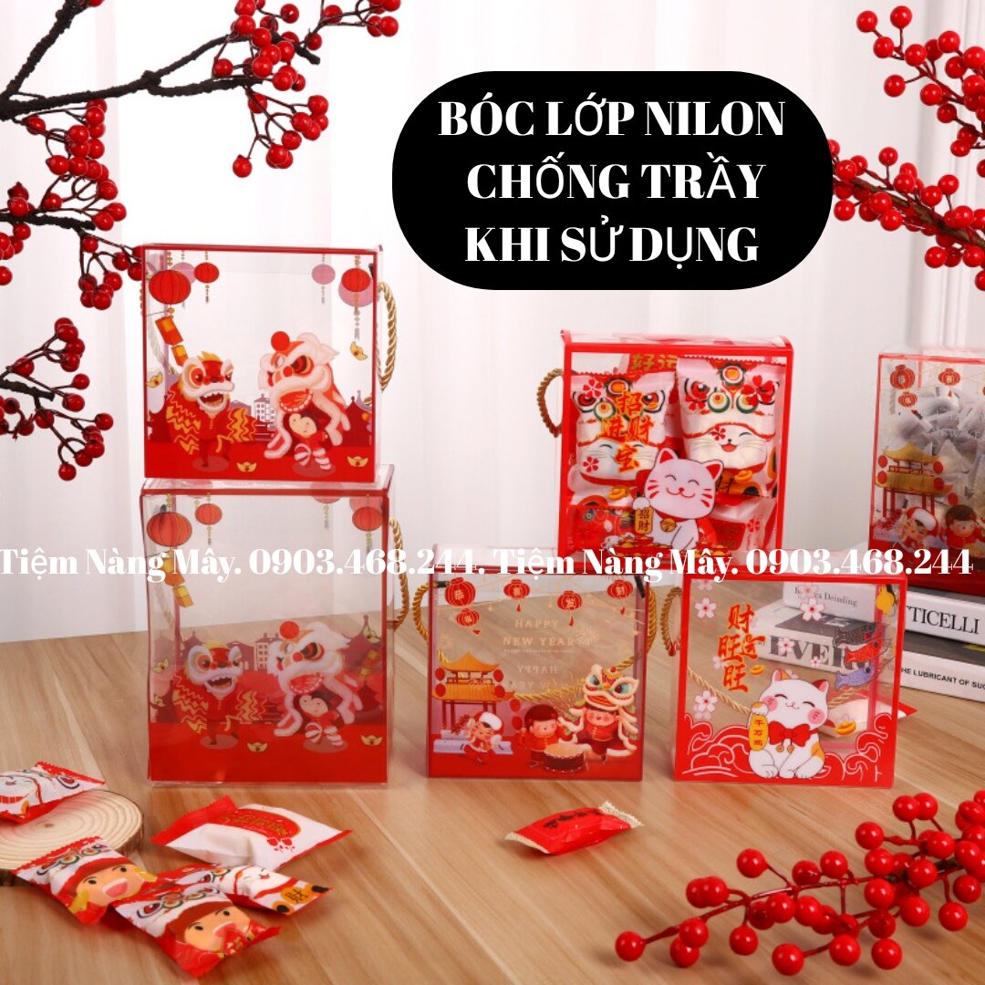 Hộp mica đựng bánh kẹo
