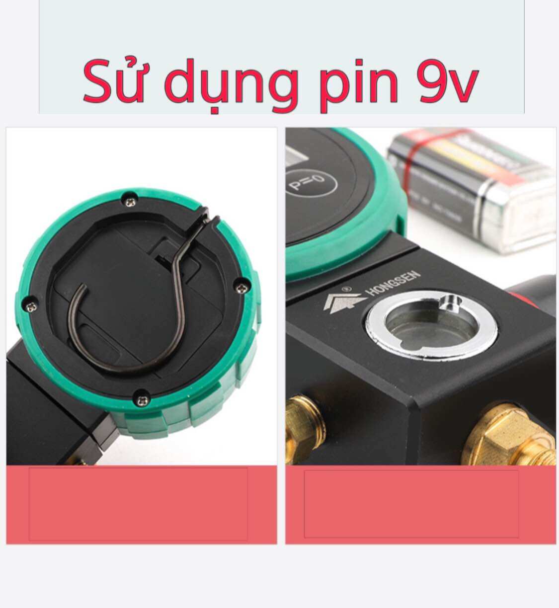 Đồng hồ ga điện tử Hongsen