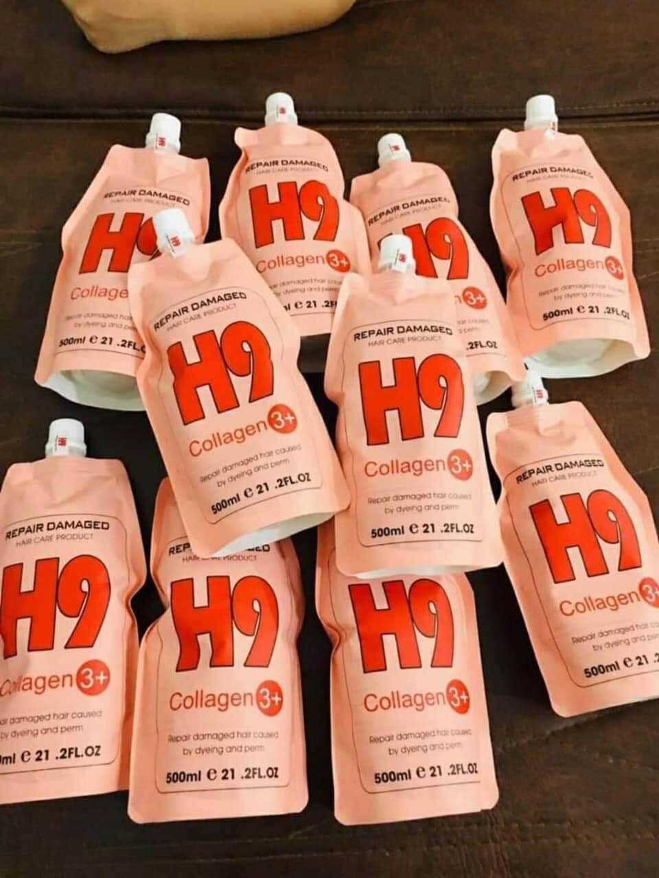 Hấp phục hồi siêu mềm mượt Collagen H9 500ml