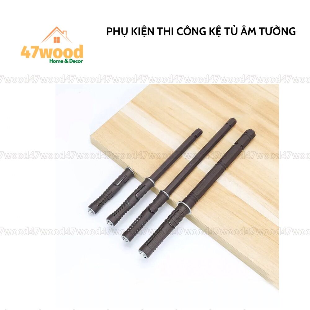 2 chốt âm kệ treo tường 47wood - Phụ kiện thi công nội thất