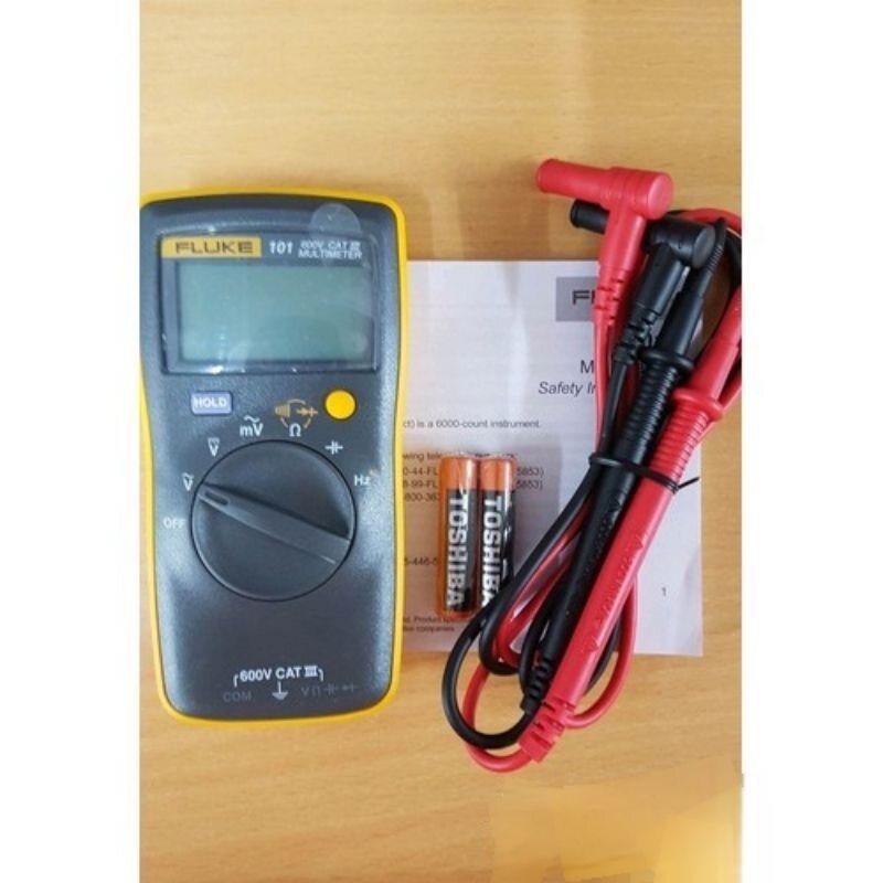 Fluke 101 đồng hồ vạn năng loại bỏ túi, đo điện áp, điện trở, tụ điện, tần số hàng chính hãng bảo hành 12 tháng