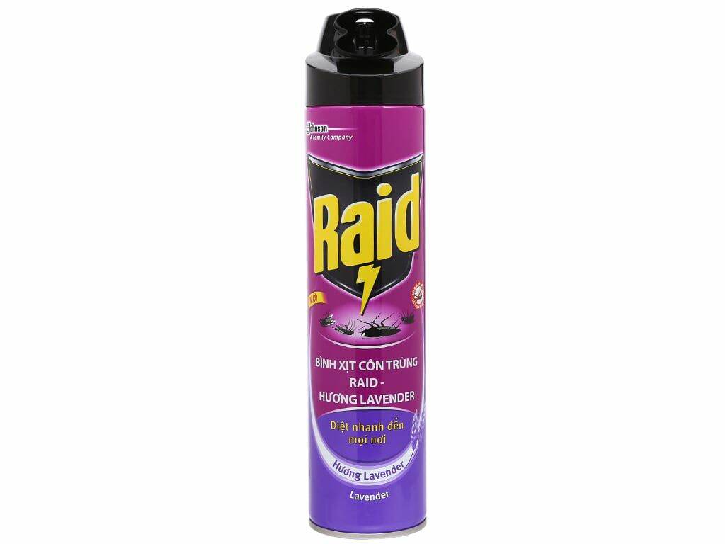 Xịt côn trùng raid 600ml
