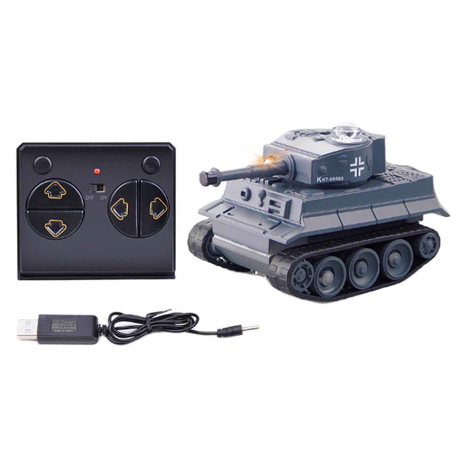 Xe Tank đồ chơi RC mini 1/64 kèm pin sạc