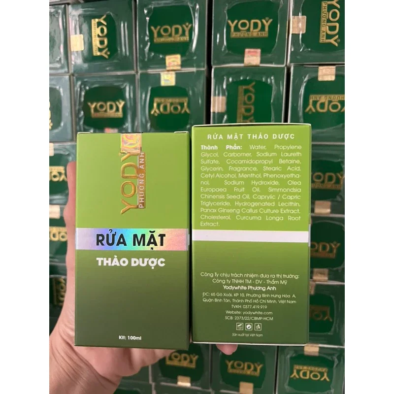 Bột rửa mặt thảo dược yody White phương Anh (mẫu mới 2023