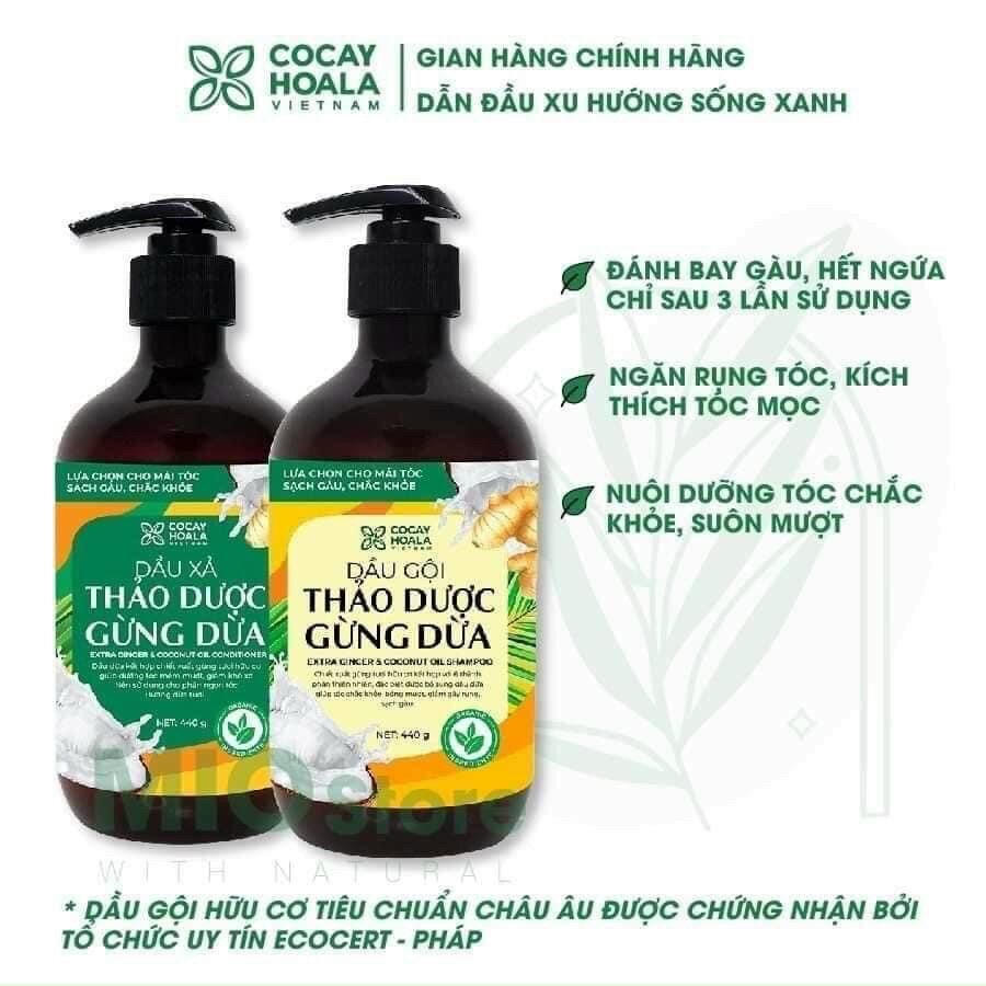 Dầu gội gừng dừa tươi