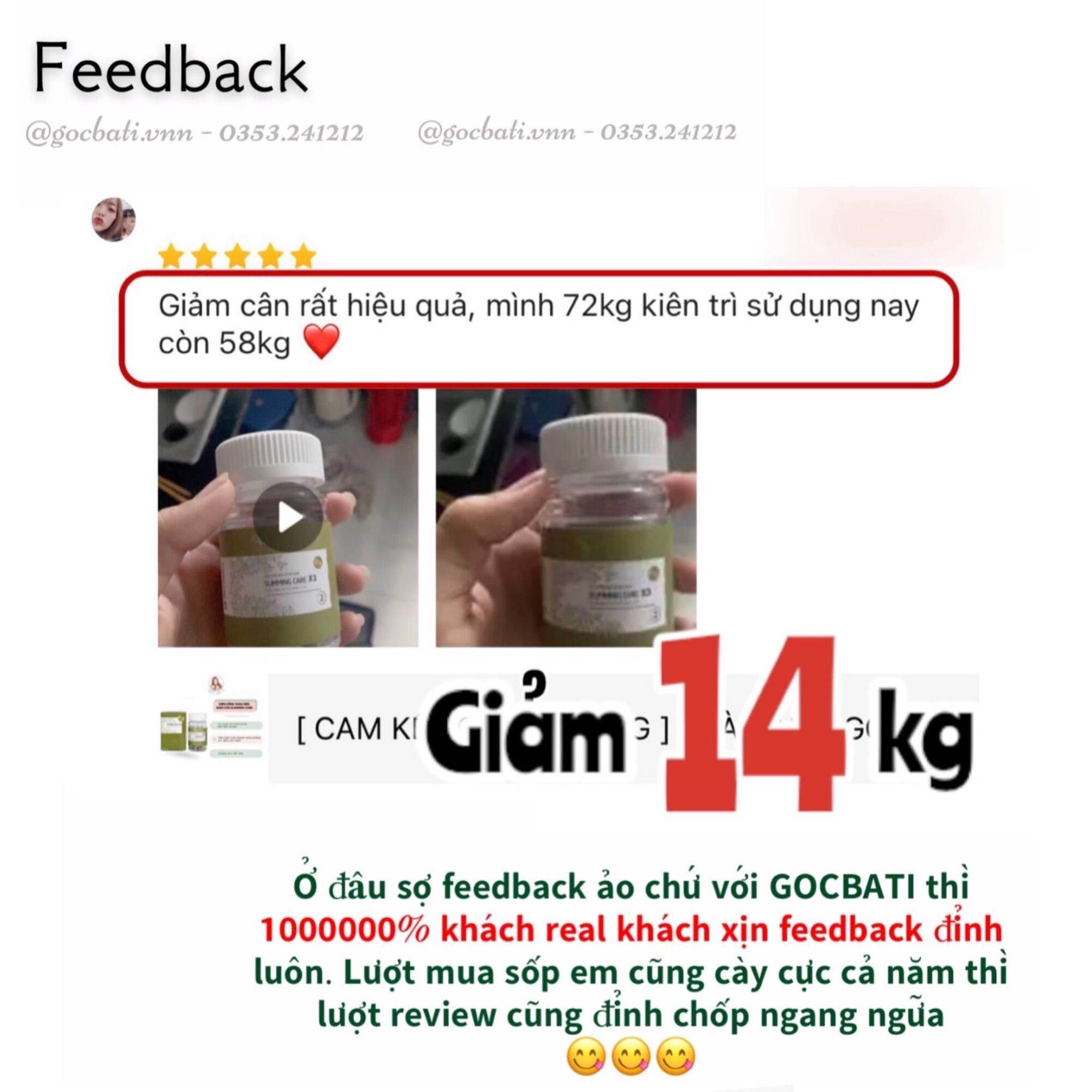 [ CAM KẾT CHÍNH HÃNG ] TRÀ XANH GC SLIMMING CARE X3