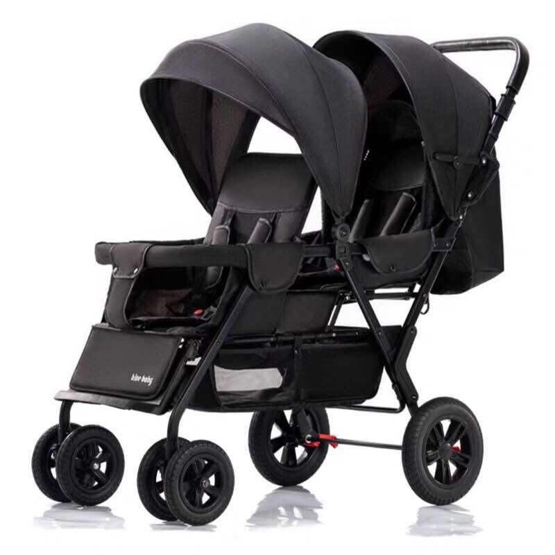 Xe đẩy đôi cho bé có thể gấp gọn dc