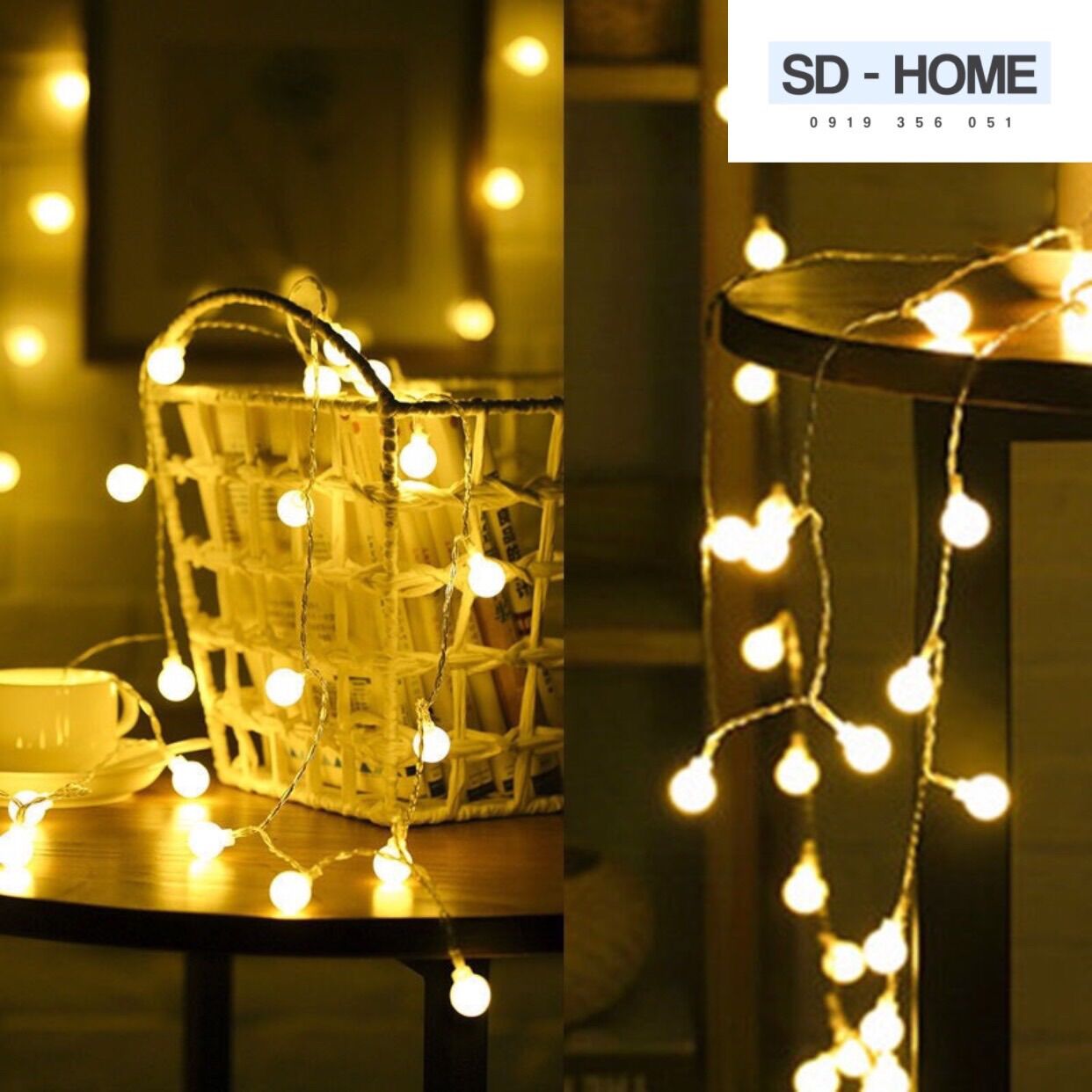 [HCM]Dây Đèn Led Bóng Tròn Trang Trí