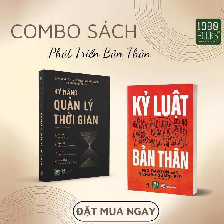 Combo phát triển bản thân kỹ năng quản lý thời gian+kỷ luật bản thân