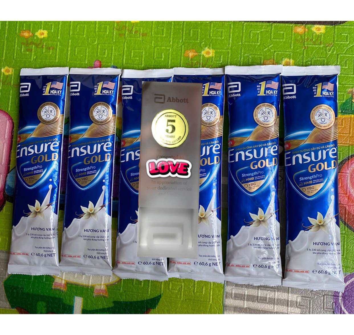 Sữa Gói Ensure Gold Hương Vani Mẫu Mới Date T7/2025