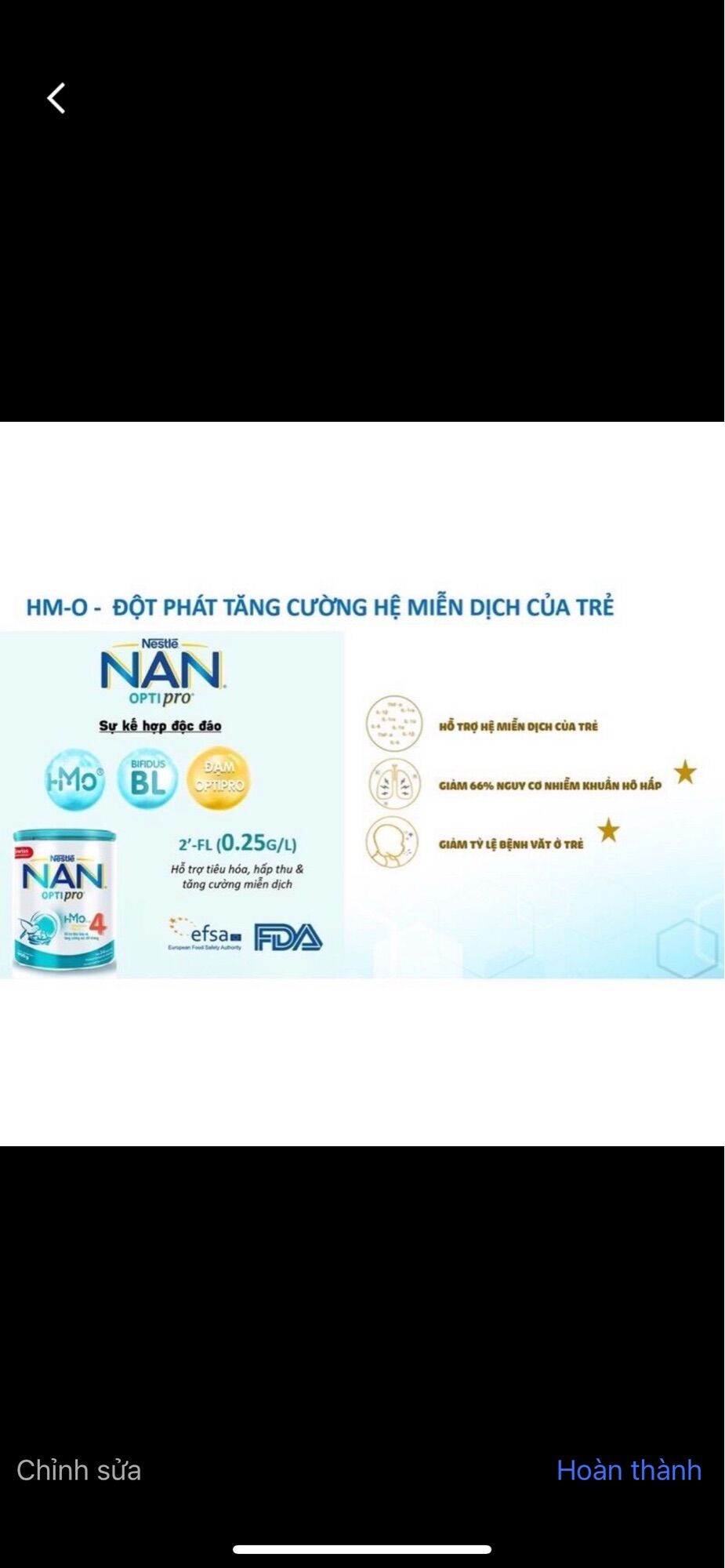 Sữa bột Nan HMO Optipro số 1 800g