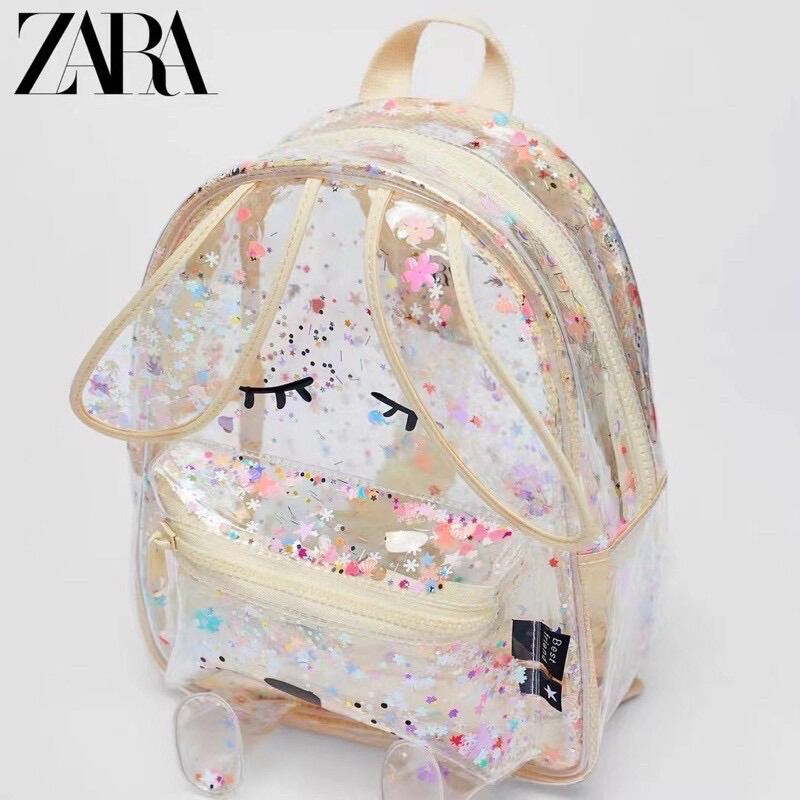 Balo zara cún trong suốt
