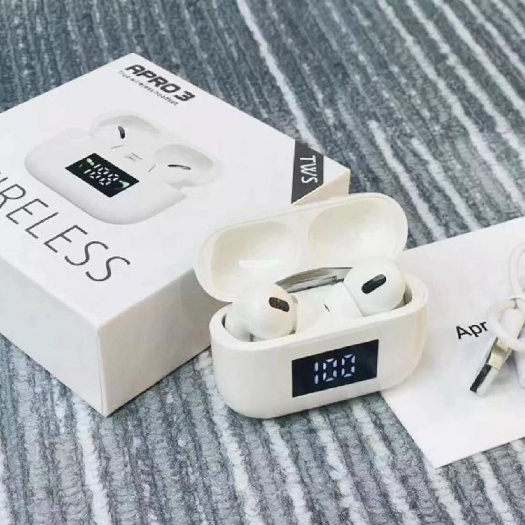 TAI NGHE BLUETOOTH 5.0 TWS APRO-3 , FULL BOX , CÓ LCD